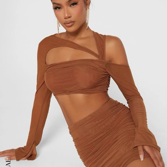 Crop top and bodycon skirt set size m - Picture 4 of 5